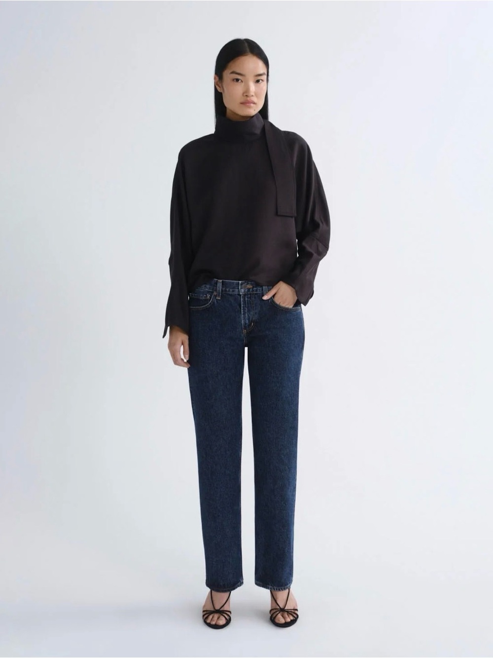 Women’s NWT Agolde Low Rise Slim dark jeans pendulum size 30 MSRP $248